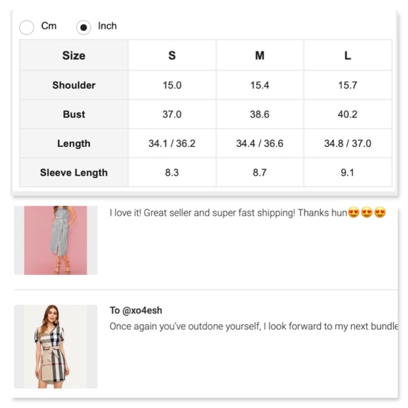 Plaid Belted Shirt Dress Short V-Neck Nude Black - Picture 6 of 8